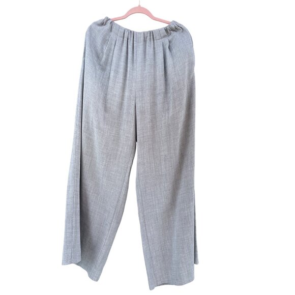 Betsys women’s size 3 waist 32  Large L XL XXL gray Linen wide leg Pants - Picture 1 of 12